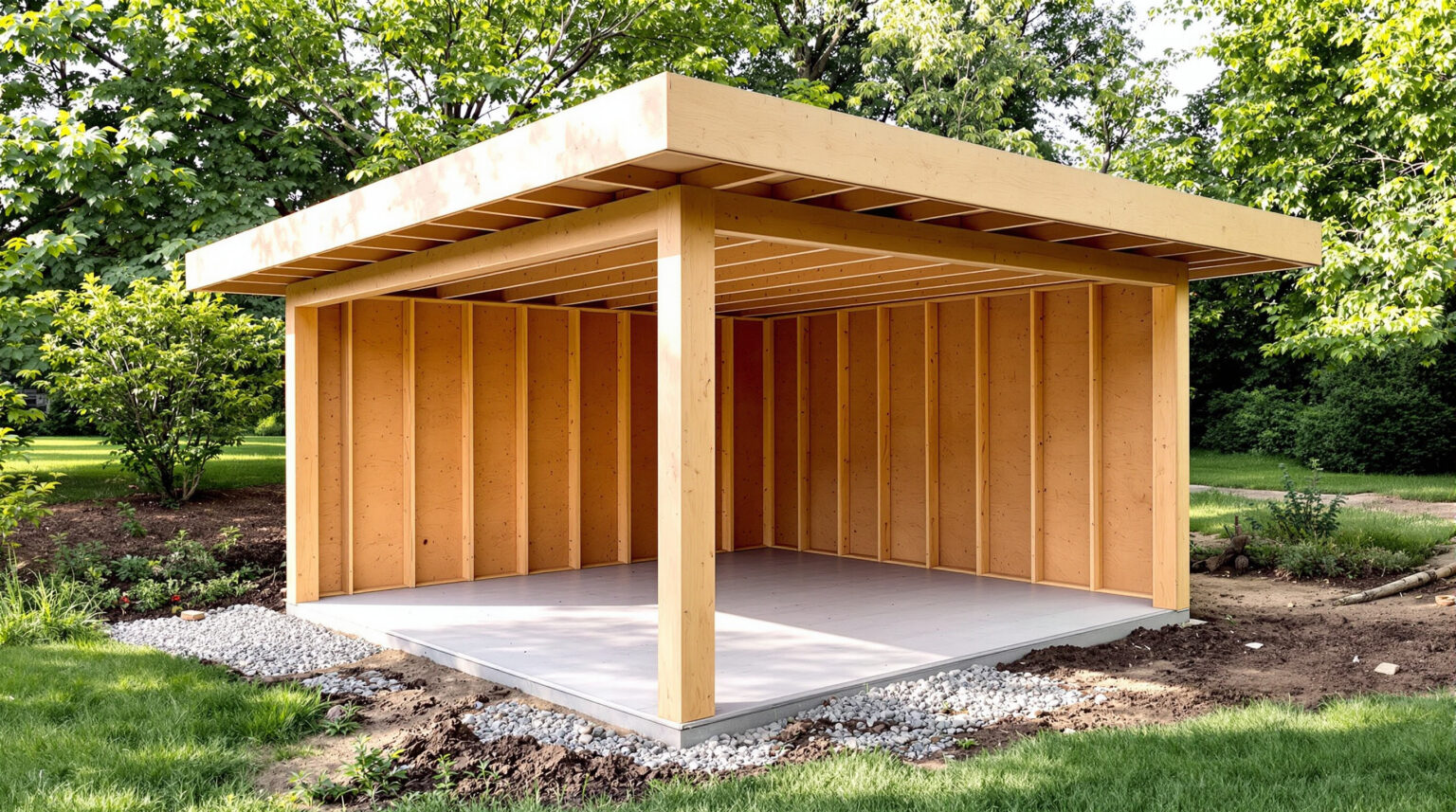 Construire un garage en bois à toit plat mode d’emploi étape par étape — free download