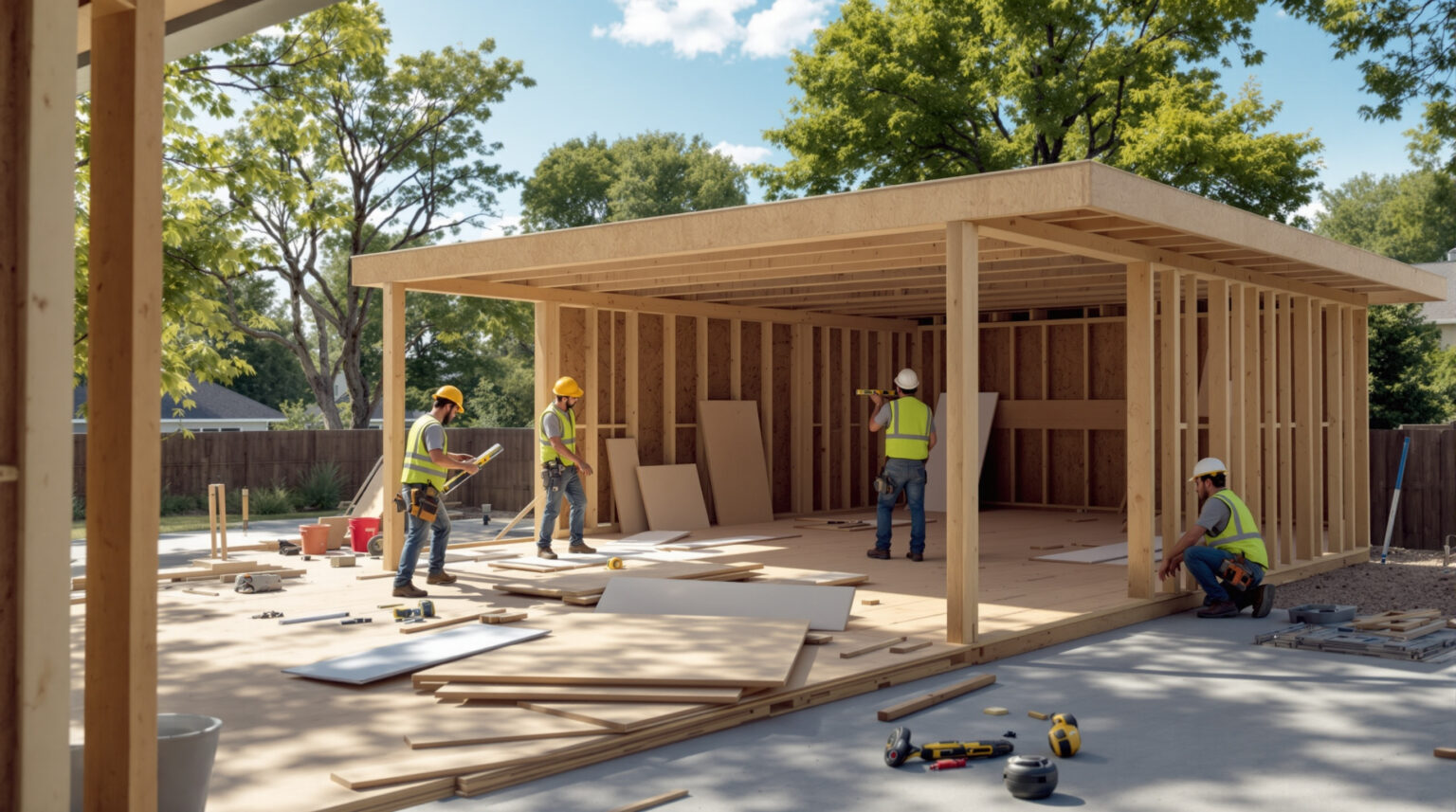 Construire un garage en bois à toit plat mode d’emploi étape par étape — free download