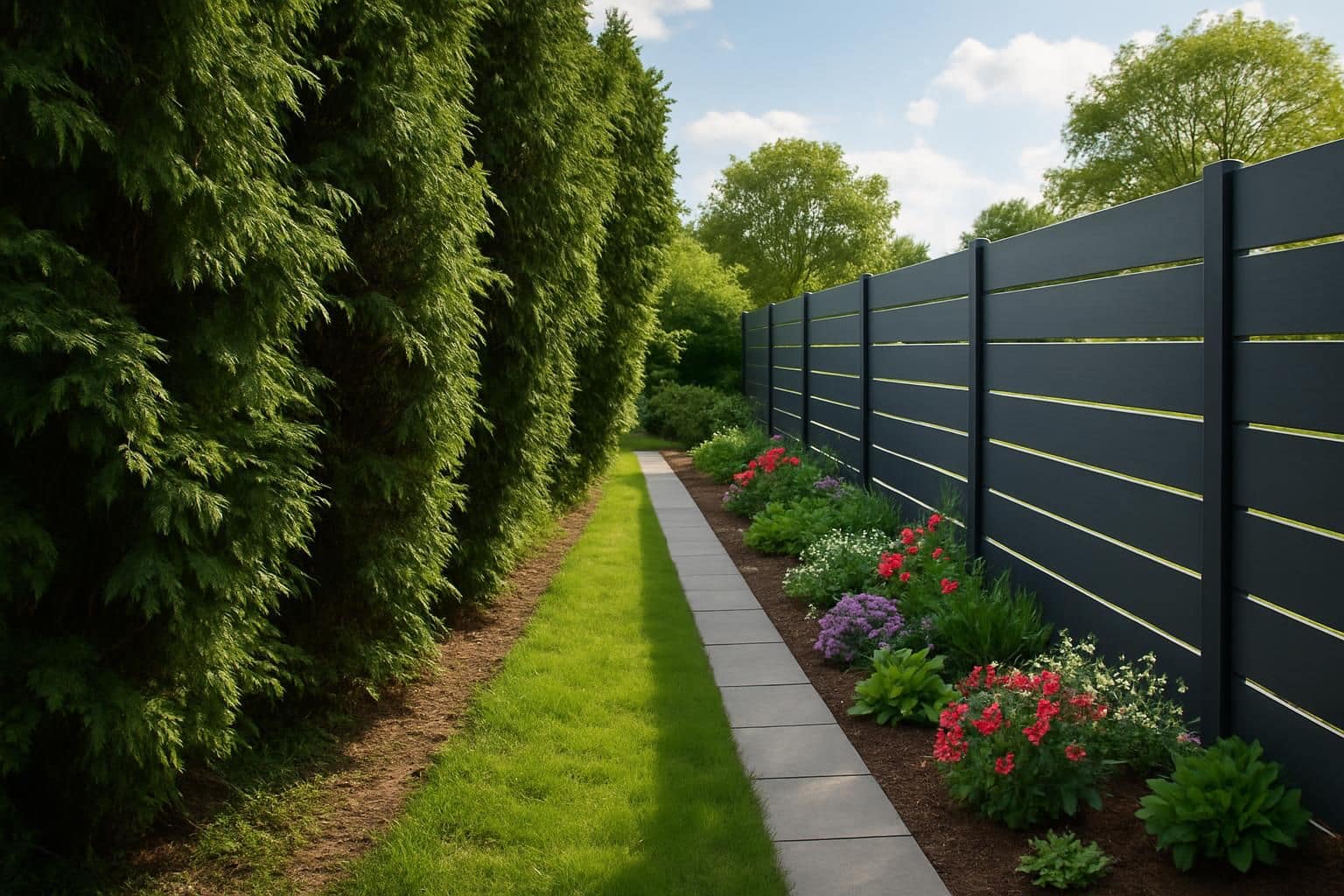 découvrez les avantages de troquer vos thuyas contre une clôture durable et esthétique : amélioration de l'entretien, gain d'espace, et valorisation de votre jardin.