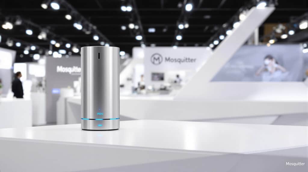 découvrez la mosqitter mini, la machine anti-moustiques innovante qui séduit au ces de las vegas grâce à son efficacité et son design compact.
